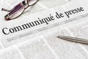 communiqué de presse